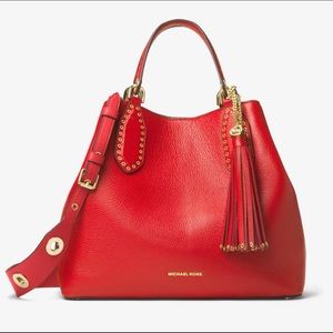 NOT FOR SALE - NWT Michael Kors Large Red Brooklyn